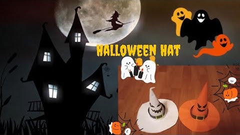 How to make paper hat/How to make a wizard hat out of paper/PAPER HAT