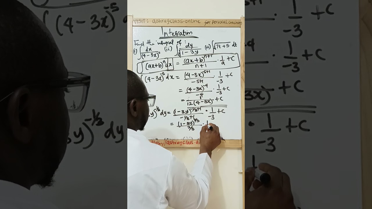 Integration:Find the integral of these functions... 