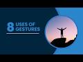 Uses of Gestures and Letter Increases to Decreases