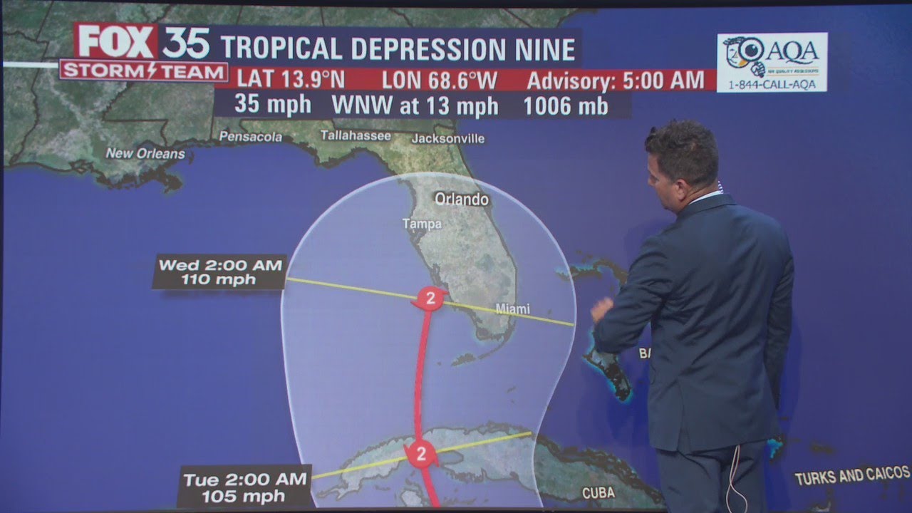 Tropical Depression 9 forms; will generate downpours from this ...