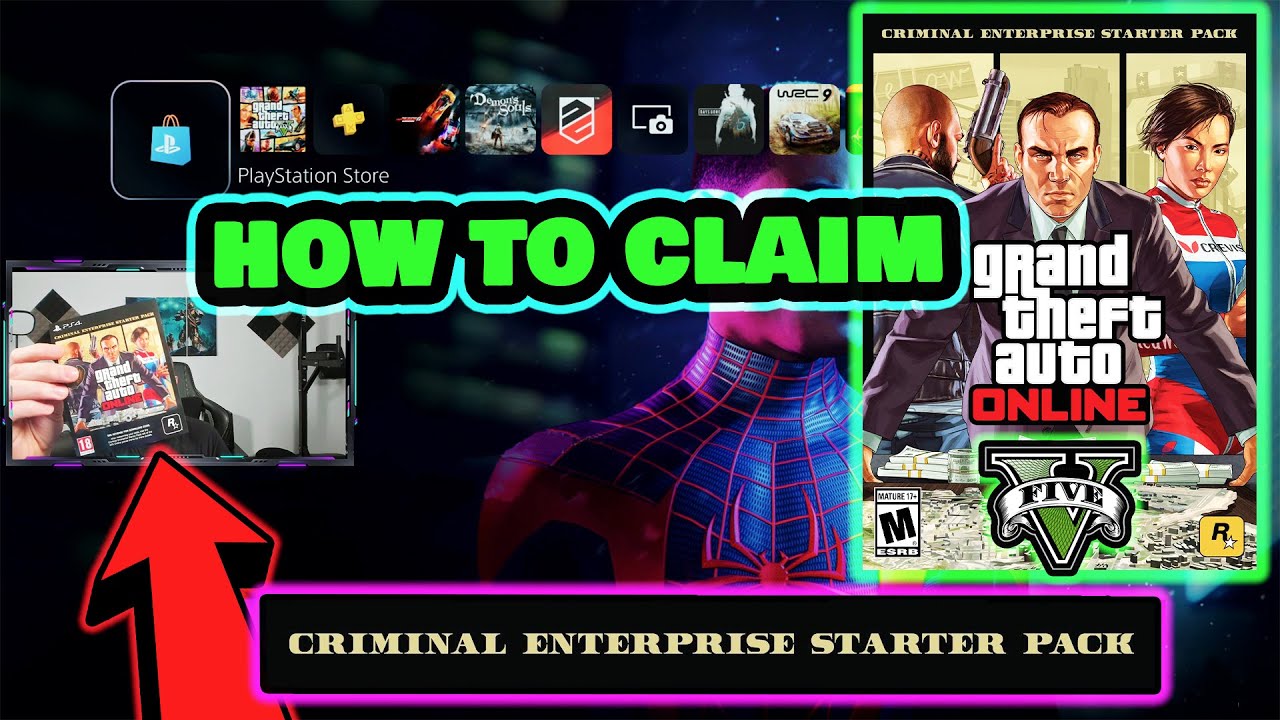 🔥 5 How to claim Criminal Enterprise Starter Pack - GTA V on Console - Ps5 - YouTube