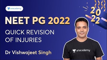 NEET PG 2022 | Quick Revision of Injuries | NEET PG 2022 | Dr Vishwajeet Singh