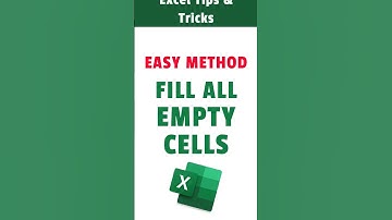 Excel Easy Method! Fill all Empty cells with Top cell value #excelformulas #exceltricks