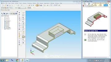Tut 5 Thin Region Command | SolidEdge V20 | machine design tutorial | CAD | Mechanical Engineering