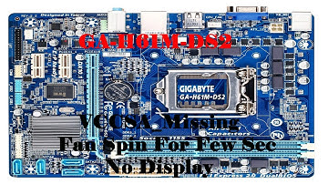 VCCSA_Missing GA-H61M-DS2 ll NO DISPLAY