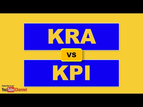 Video: Diferența Dintre KPI și KRA