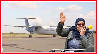 CHEKI NDEGE ya AIR TANZANIA ILIYOMBEBA RAIS SAMIA IKITUA UWANJA wa MTWARA-UTAPENDA ALIVYOPOKELEWA... CHEKI NDEGE ya AIR TANZANIA ILIYOMBEBA RAIS SAMIA IKITUA UWANJA wa MTWARA-UTAPENDA ALIVYOPOKELEWA...