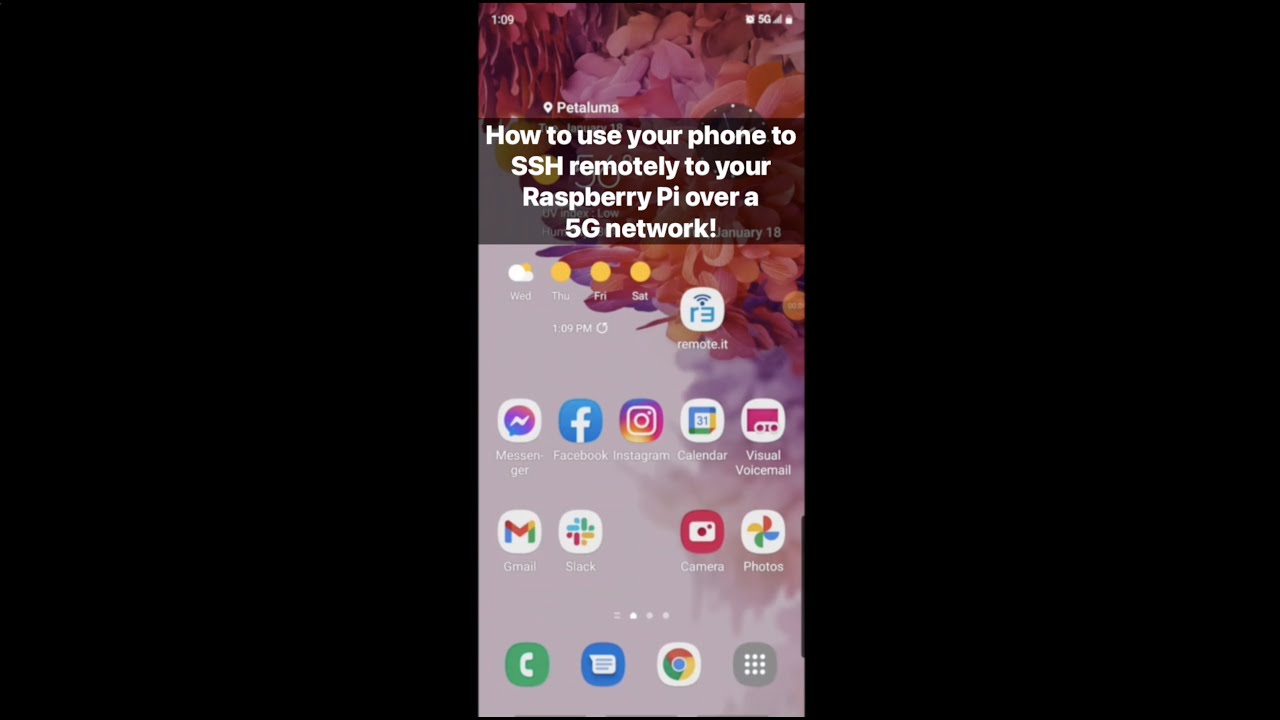 How to SSH to your Raspberry Pi from your mobile phone - YouTube