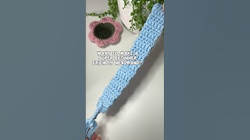 easy aesthetic headband #crochet #crochetpatterns #crochetaddict #crocheting #crochettutorial #craft