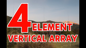 A portable 4 Element parasitic vertical array from Chile for 15m