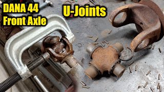 80 Chevy Silverado Dana 44 Front Axle U Joints Remove & Install