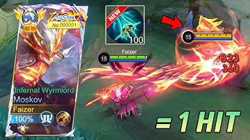 WTF DAMAGE!! THIS NEW MOSKOV BUILD CAN 1 HIT ENEMIES!! (super insane damage) - MLBB