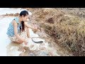 Amazing girl catch fish at Cambodia-2019 catch fish