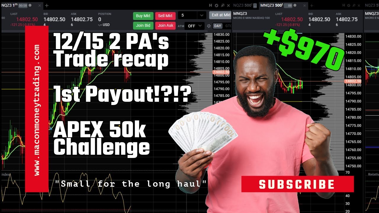 12-15 Apex 50k challange +$970 (1st payout?!?) - YouTube
