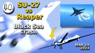 Russian Fighter VS US Drone | Midair over Black Sea visualisation