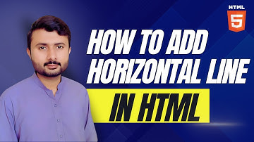 How to add horizontal line in html