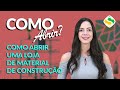 Como abrir uma loja de Material de Construção