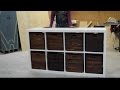 DIY Toy Storage Unit with Wooden Crates