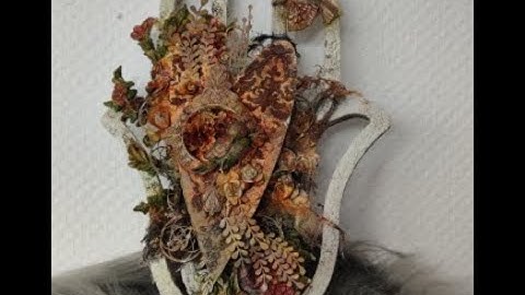 Mixed Media Altered Hamsa Hand.