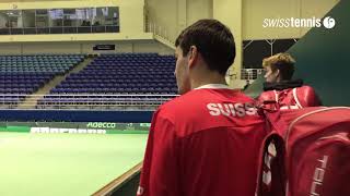 Follow our Davis Cup Players from the locker room to the court