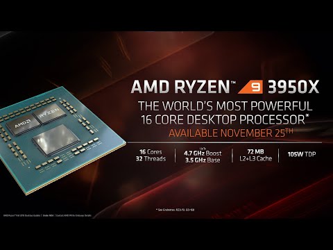 16 Çekirdekli Ryzen 9 3950X Piyasaya Çıkıyor