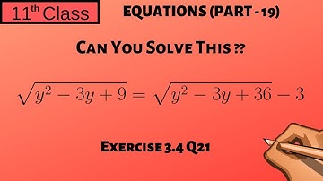 Chapter 3 Part - 19 | Exercise 3.4 Q21(Type-5)| 11 Class - P29