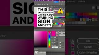 Getting the Warning Exclamation Mark in Adobe Illustrator Color Picker? You're Out of Gamut!