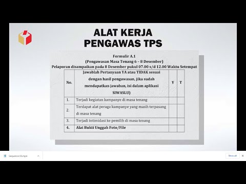 SOSIALISASI ALAT KERJA PENGAWASAN PILKADA BAGI PTPS, PENGAWAS KELURAHAN/DESA DAN PENGAWAS KECAMATAN