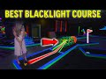 Elishas luckiest game ever  awesome blacklight mini golf course