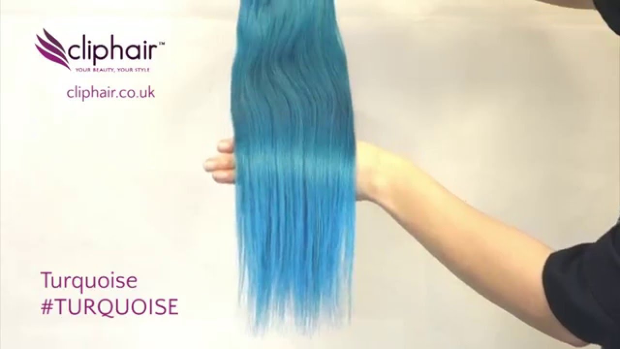 Blue Green Turquoise Hair Extensions - wide 2