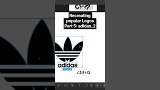 Recreating popular Logos|Part 5: adidas_2  #logodesign #logodesigner #graphicdesign #figmadesign