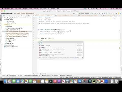 Python for beginner | Python functions and modules - YouTube
