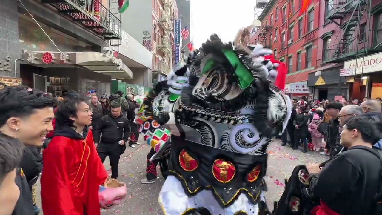 New York Chinese Freemasons- 洪青 Hung Ching- NYCFMAC @MasonicLodge 2025 Chinese New Year Lion Dance