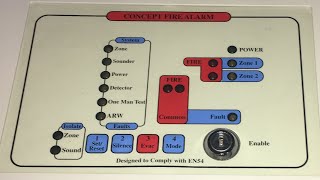 Firesense Concept 2 Zone Conventional Fire Alarm Panel Demo