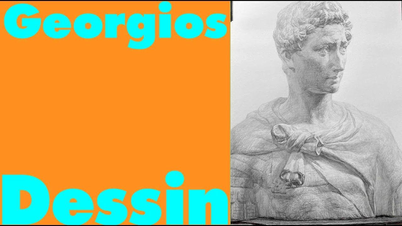 石膏像描き出し ＃ 29 ジョルジョ - YouTube