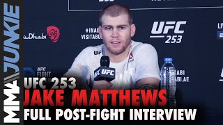 Jake Matthews Elated After Surreal Diego Sanchez Win Ufc 253 Post-Fight Interview