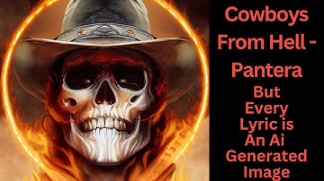 Cowboys From Hell - Pantera but every lyric is an Ai generated image