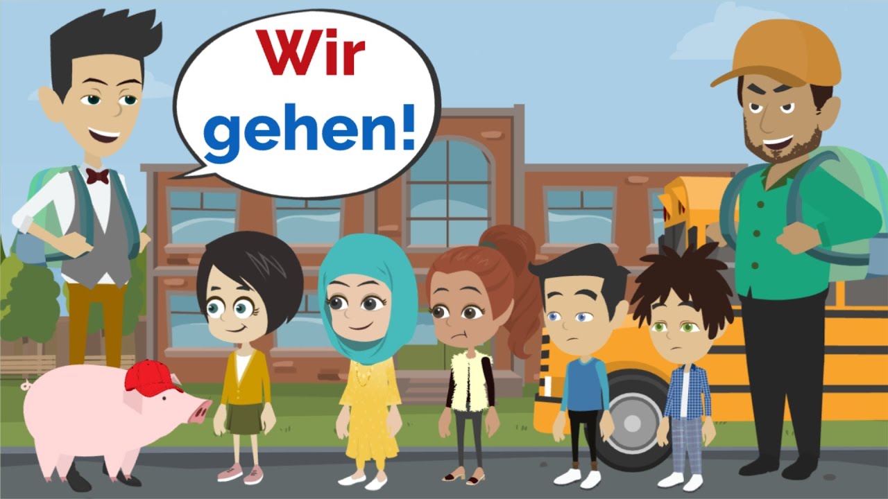 Deutsch lernen - Klassenfahrt mit Lisa und Yara