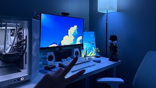 A Very Lofi ASMR ⭑₊⊹ showing you my setup & around my room ☁️ unintentional asmr esque :)