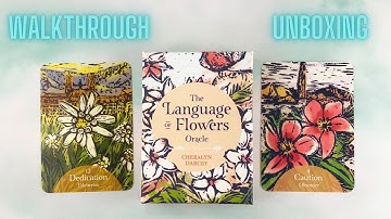The Language of Flowers Oracle Deck Unboxing 🌻 Sacred Botanical Guidance 🌻 Oracle Cards Walkthrough