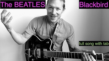 Blackbird - Accurate measure by measure with TAB Guitar Tutorial - The Beatles