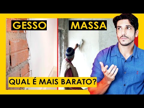 GESSO OU MASSA CORRIDA - COMO ECONOMIZAR NA OBRA