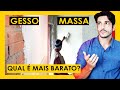 GESSO OU MASSA CORRIDA - COMO ECONOMIZAR NA OBRA