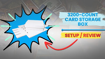 Unboxing and Easy Setup Guide for 3200-Count Card Storage Box: Woodhaven, BCW, BOCA, | Pokemon & MTG