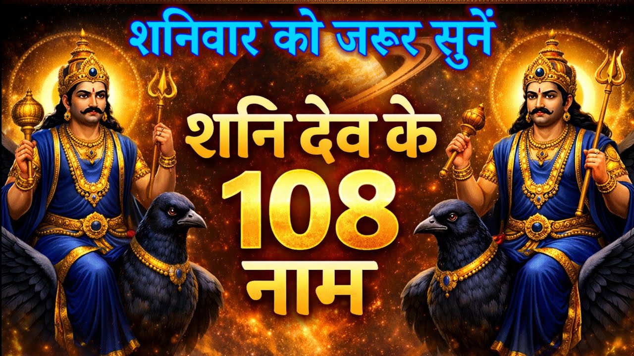 शनिवार को जरूर सुनें || शनि देव के 108 नाम || Saturday Prayer 2026 || Shani Dev's 108 Names