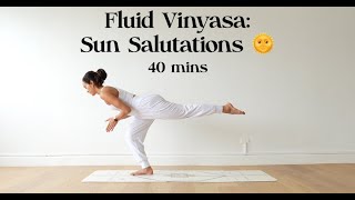 Fluid Vinyasa: Sun Salutations | Yoga with Katrina