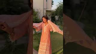 Soft Girl Summer ✨ Peach Chikankari Kurta Set | Pepper Sleeve #shorts