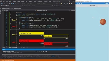 Xamarin / synchronous & asynchronous in animations, Task.Run()