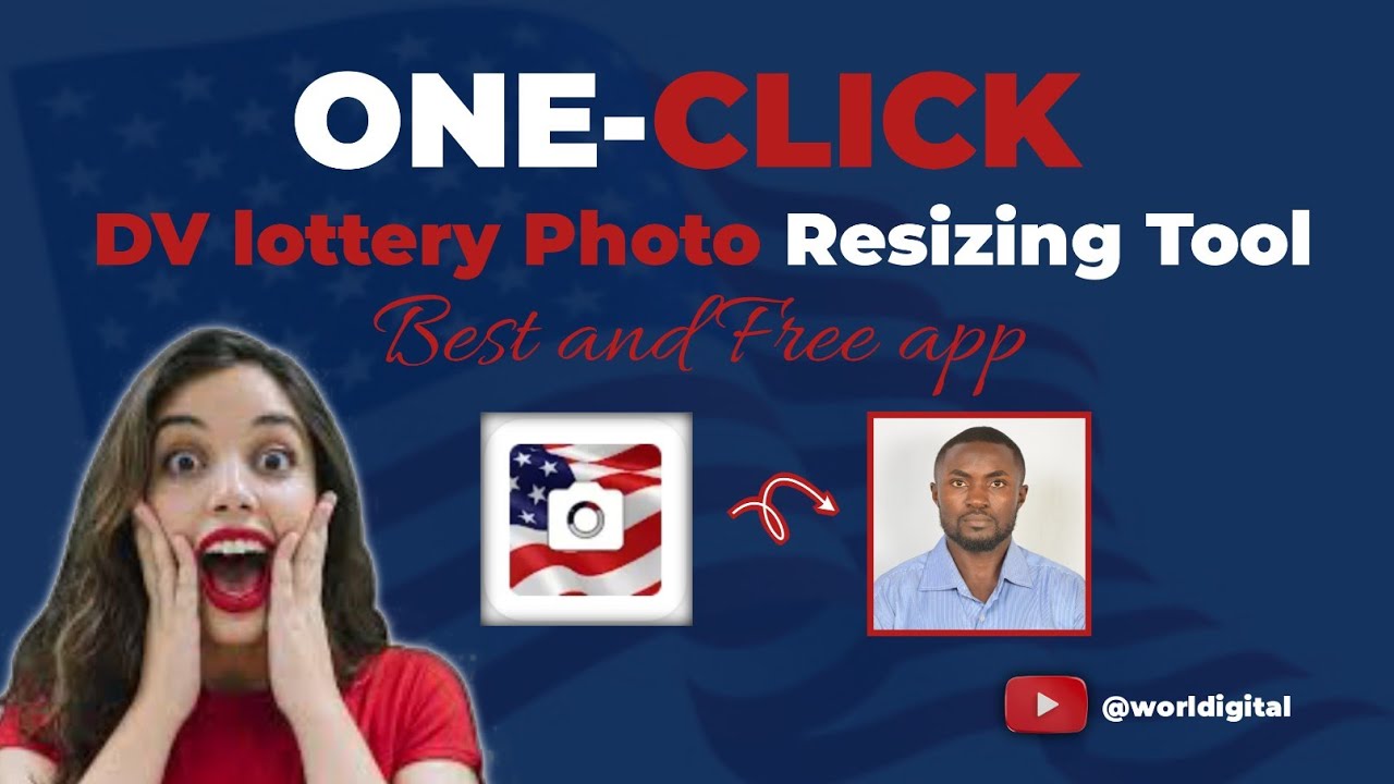 DV Lottery ONE-CLICK Free Photo Resizing Tool| DIY| Best and Free Resizing App
