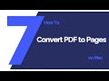 How to Convert PDF to Pages on Mac | PDFelement 7